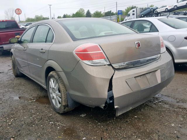 1G8ZS57N48F103358 - 2008 SATURN AURA XE BROWN photo 3