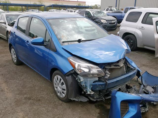 VNKKTUD31GA066483 - 2016 TOYOTA YARIS L BLUE photo 1