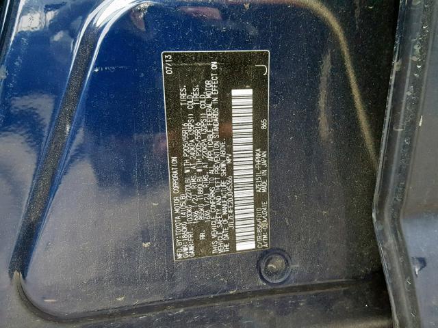 JTLZE4FE2DJ045366 - 2013 TOYOTA SCION XB ლურჯი ფოტო 10