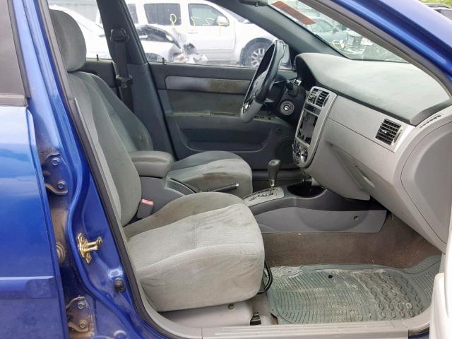 KL5JD56Z85K210469 - 2005 SUZUKI FORENZA S BLUE photo 5