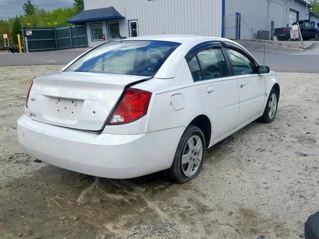 1G8AJ55F17Z126296 - 2007 SATURN ION LEVEL WHITE photo 4