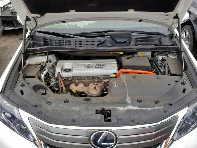 JTHBB1BA5A2025415 - 2010 LEXUS HS 250H WHITE photo 7