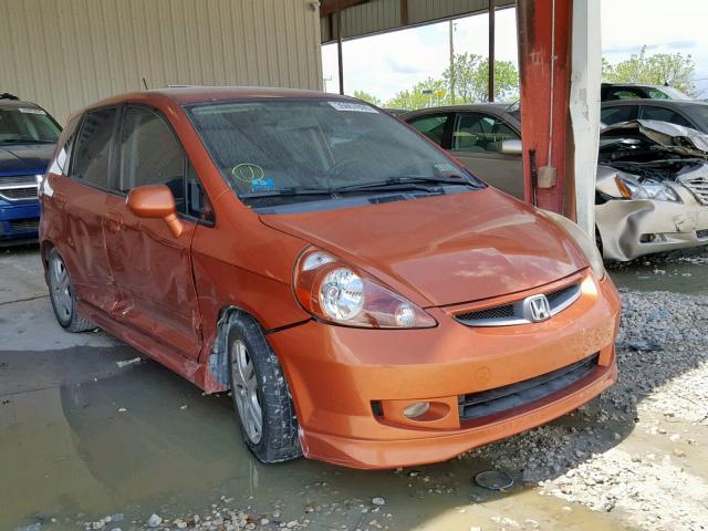 JHMGD38657S025440 - 2007 HONDA FIT S ORANGE photo 1