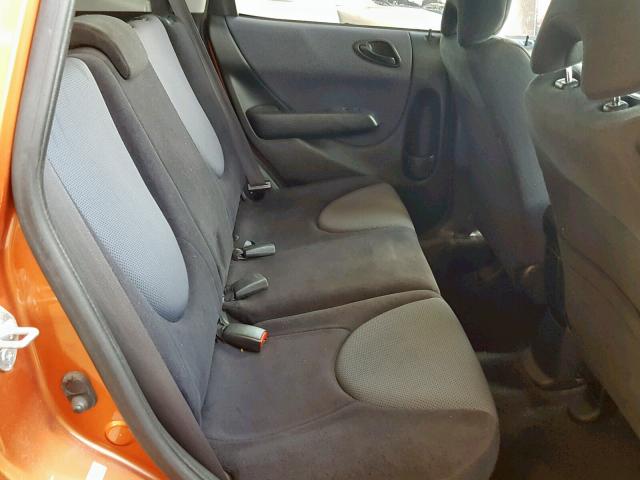 JHMGD38657S025440 - 2007 HONDA FIT S ORANGE photo 6