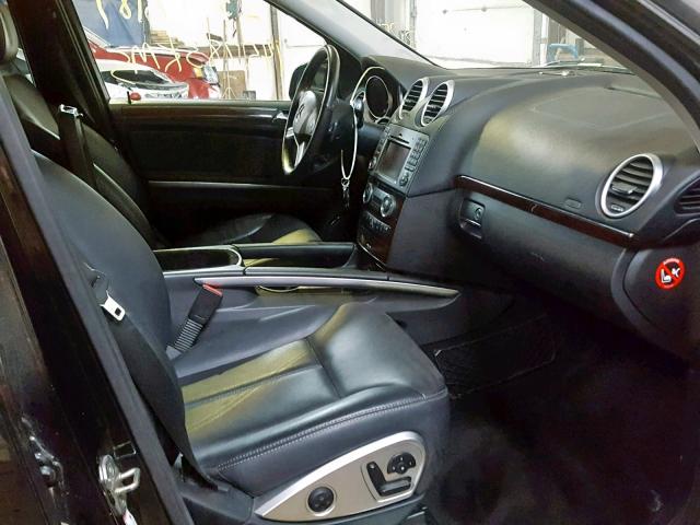 4JGBF25E99A530607 - 2009 MERCEDES-BENZ GL BLACK photo 5