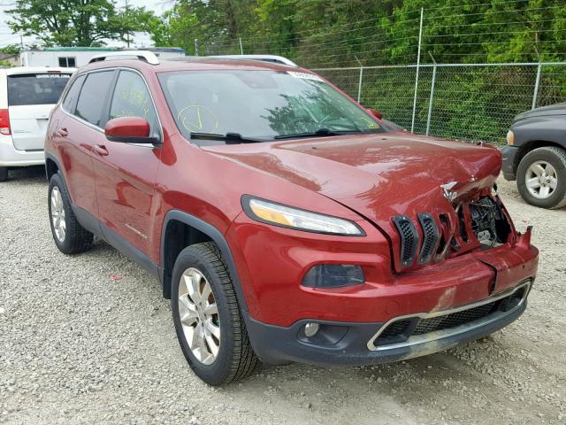 1C4PJMDS3EW282850 - 2014 JEEP CHEROKEE L RED photo 1