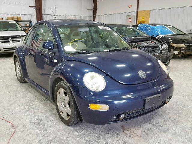 3VWCA21C1YM452575 - 2000 VOLKSWAGEN NEW BEETLE ლურჯი ფოტო 1
