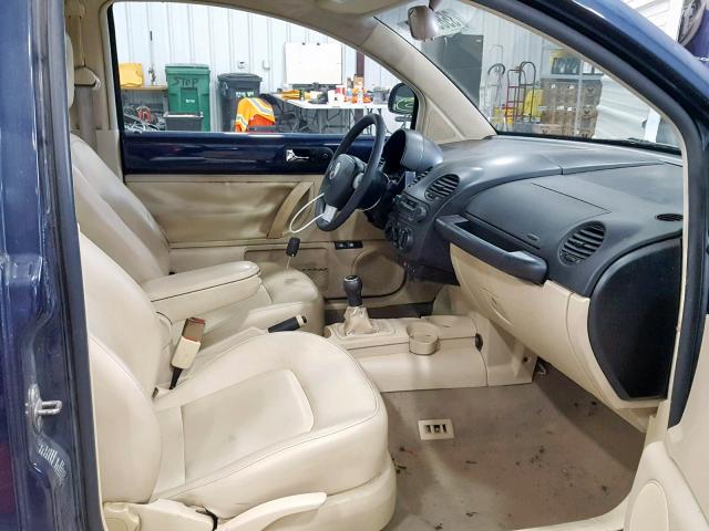 3VWCA21C1YM452575 - 2000 VOLKSWAGEN NEW BEETLE ლურჯი ფოტო 5