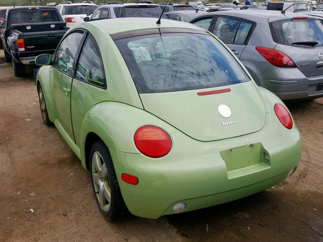 3VWCD21C83M418844 - 2003 VOLKSWAGEN NEW BEETLE მწვანე ფოტო 3