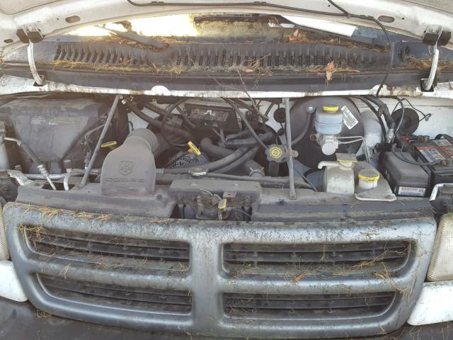 2B7HB11X6YK104405 - 2000 DODGE RAM VAN B1 WHITE photo 7