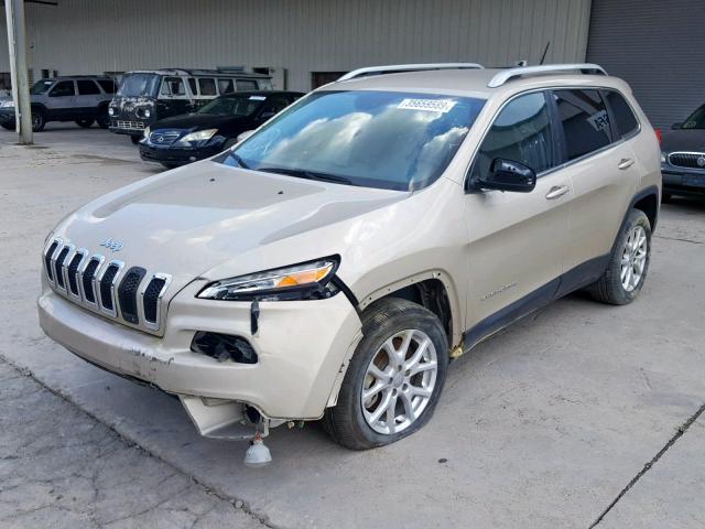 1C4PJLCB9FW730750 - 2015 JEEP CHEROKEE L TAN photo 2