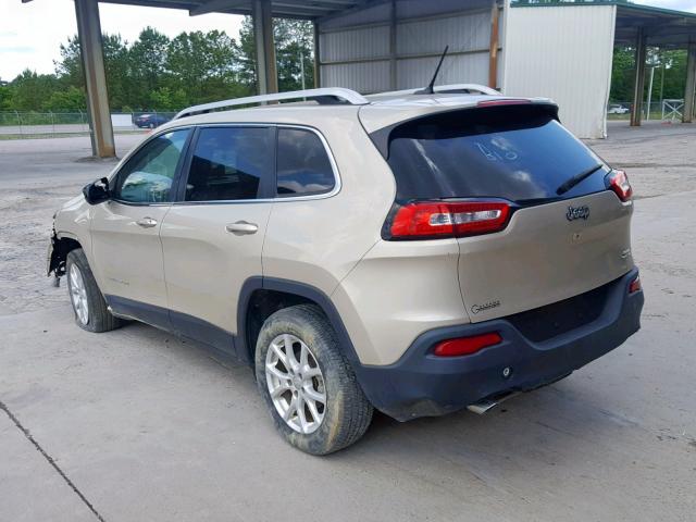 1C4PJLCB9FW730750 - 2015 JEEP CHEROKEE L TAN photo 3