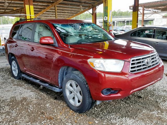 JTEES41A782082139 - 2008 TOYOTA HIGHLANDER MAROON photo 1