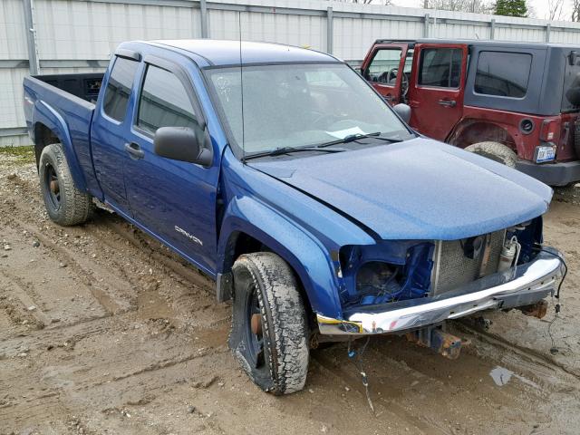 1GTDT196X58205419 - 2005 GMC CANYON BLUE photo 1
