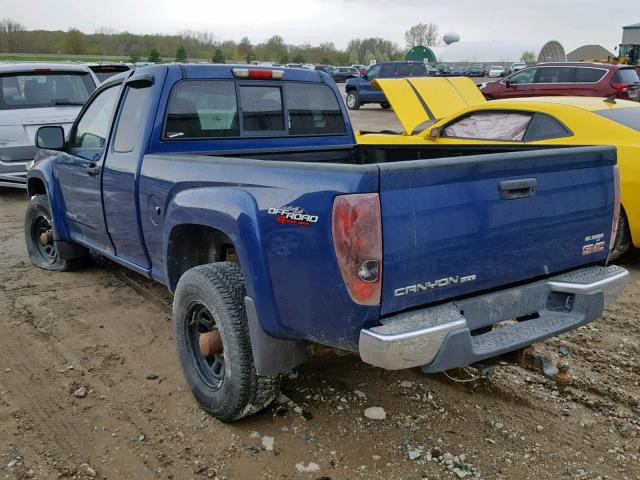 1GTDT196X58205419 - 2005 GMC CANYON BLUE photo 3