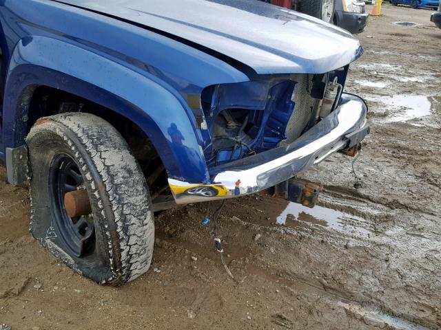 1GTDT196X58205419 - 2005 GMC CANYON BLUE photo 9