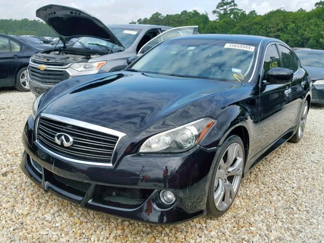 JN1BY1AP1BM324771 - 2011 INFINITI M37 BLACK photo 2