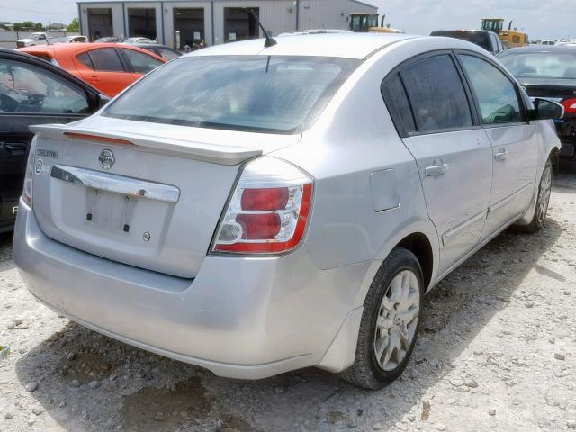 3N1AB6AP5CL705836 - 2012 NISSAN SENTRA 2.0 SILVER photo 4