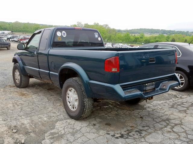 1GTCT19W4V8509289 - 1997 GMC SONOMA GREEN photo 3