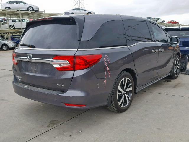 5FNRL6H93JB040712 - 2018 HONDA ODYSSEY EL GRAY photo 4