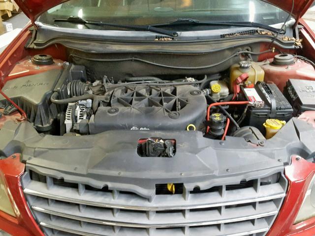 2C8GM68495R669943 - 2005 CHRYSLER PACIFICA T RED photo 7