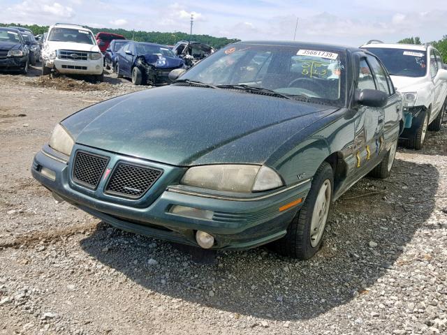 1G2NE55M7SC745043 - 1995 PONTIAC GRAND AM S GREEN photo 2