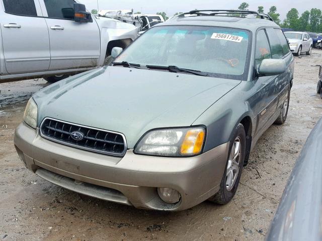 4S3BH806637657935 - 2003 SUBARU LEGACY OUT GREEN photo 2