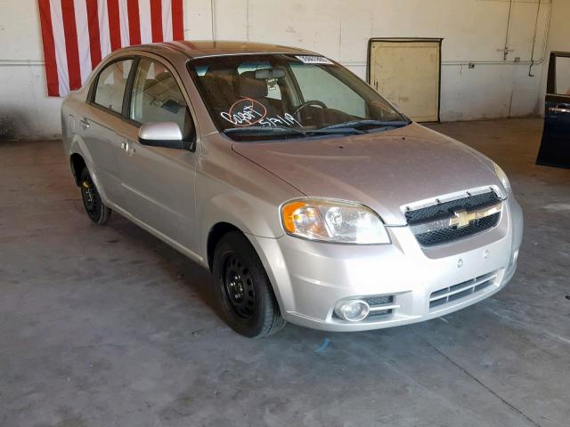 KL1TG5DE6BB181437 - 2011 CHEVROLET AVEO LT SILVER photo 1