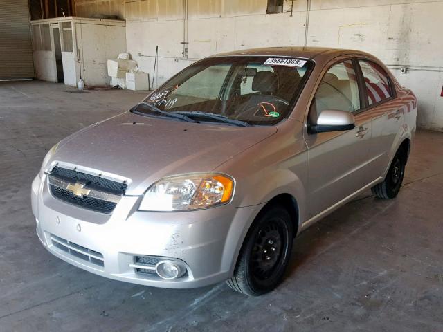 KL1TG5DE6BB181437 - 2011 CHEVROLET AVEO LT SILVER photo 2