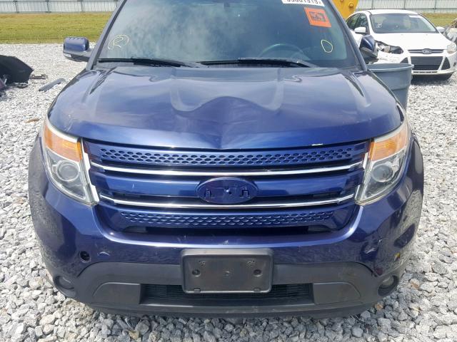 1FMHK8F82BGA17056 - 2011 FORD EXPLORER L BLUE photo 9