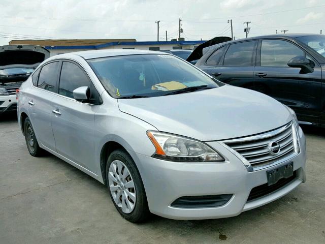 3N1AB7AP0DL662787 - 2013 NISSAN SENTRA S SILVER photo 1