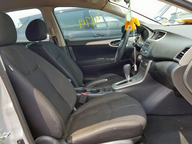 3N1AB7AP0DL662787 - 2013 NISSAN SENTRA S SILVER photo 5