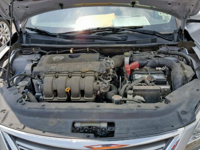 3N1AB7AP0DL662787 - 2013 NISSAN SENTRA S SILVER photo 7