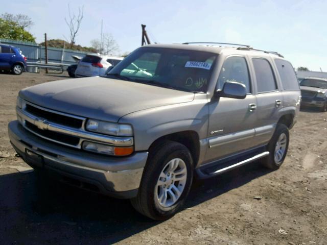 1GNEK13T81J147410 - 2001 CHEVROLET TAHOE K150 TAN photo 2