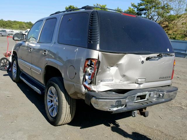 1GNEK13T81J147410 - 2001 CHEVROLET TAHOE K150 TAN photo 3