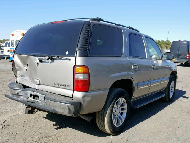 1GNEK13T81J147410 - 2001 CHEVROLET TAHOE K150 TAN photo 4