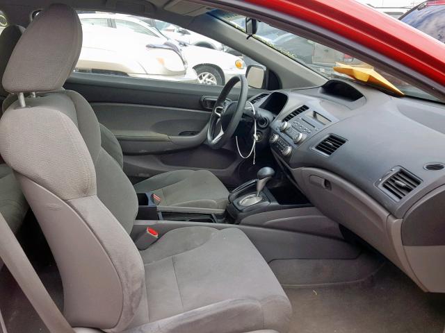 2HGFG12229H007889 - 2009 HONDA CIVIC DX RED photo 5