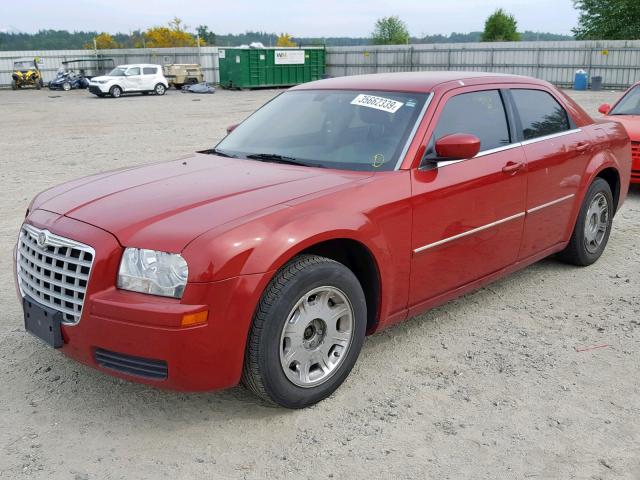 2C3LA43R97H807039 - 2007 CHRYSLER 300 MAROON photo 2