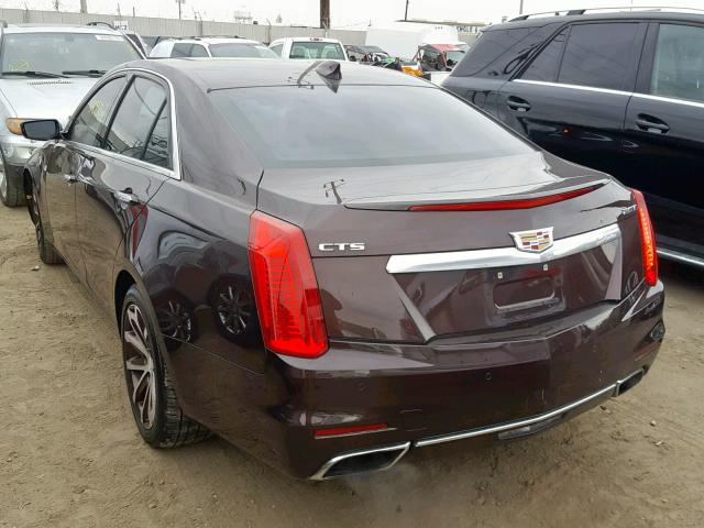 1G6AR5SX6G0133022 - 2016 CADILLAC CTS LUXURY MAROON photo 3