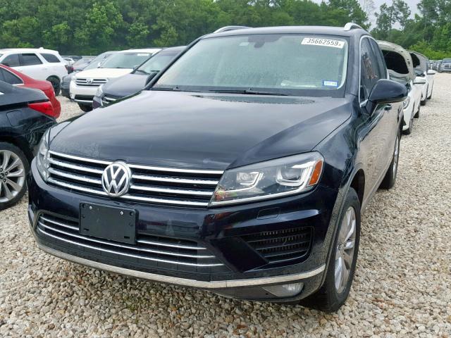 WVGEP9BP8GD000665 - 2016 VOLKSWAGEN TOUAREG TD BLUE photo 2