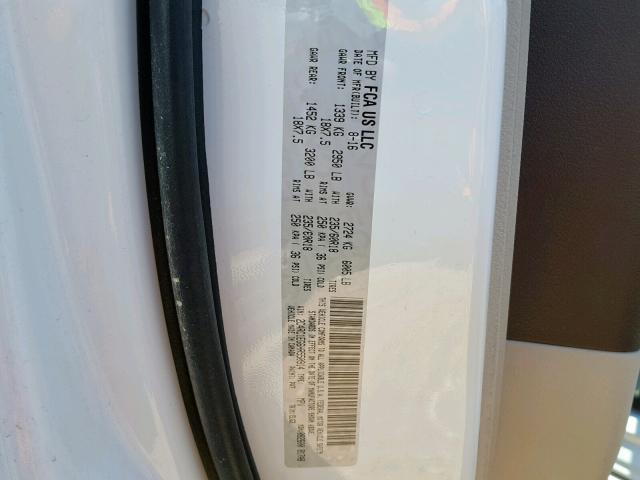 2C4RC1EG6HR550914 - 2017 CHRYSLER PACIFICA T WHITE photo 10