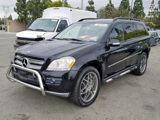 4JGBF71E27A183492 - 2007 MERCEDES-BENZ GL 450 4MA BLACK photo 2