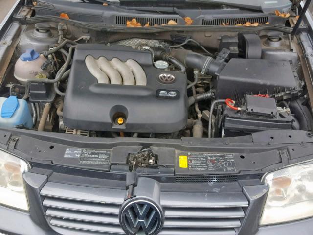 3VWSA69M54M082323 - 2004 VOLKSWAGEN JETTA GLS CHARCOAL photo 7