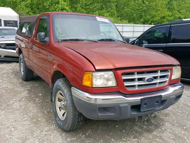 1FTYR10UX2TA58846 - 2002 FORD RANGER RED photo 1