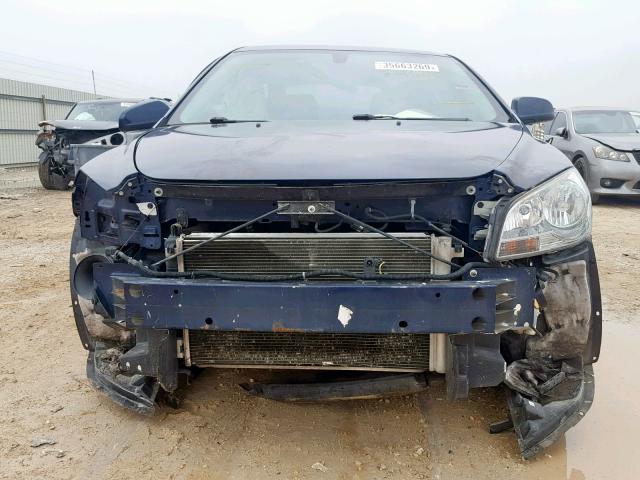 1G1ZC5EB5AF219601 - 2010 CHEVROLET MALIBU 1LT BLUE photo 9