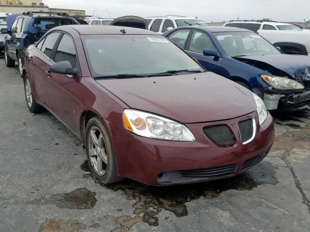 1G2ZH57N394159202 - 2009 PONTIAC G6 GT MAROON photo 1