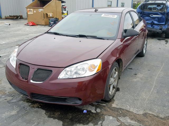 1G2ZH57N394159202 - 2009 PONTIAC G6 GT MAROON photo 2