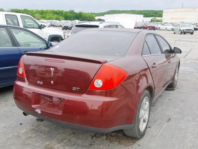 1G2ZH57N394159202 - 2009 PONTIAC G6 GT MAROON photo 4