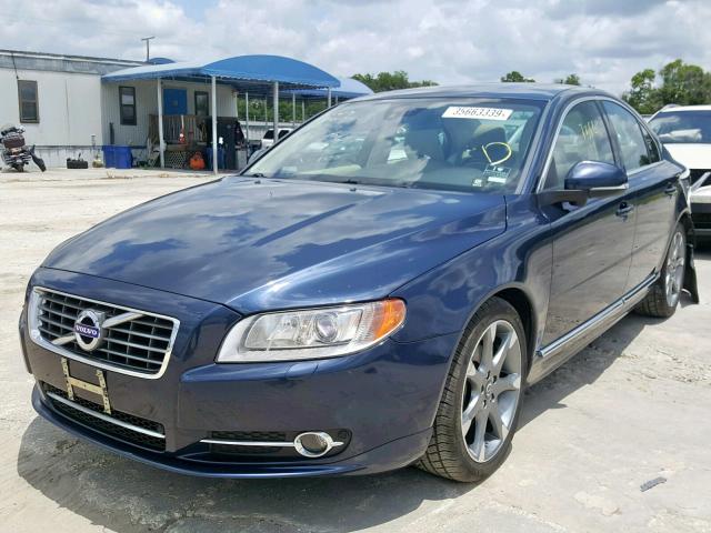 YV1902AH5C1155143 - 2012 VOLVO S80 T6 BLUE photo 2