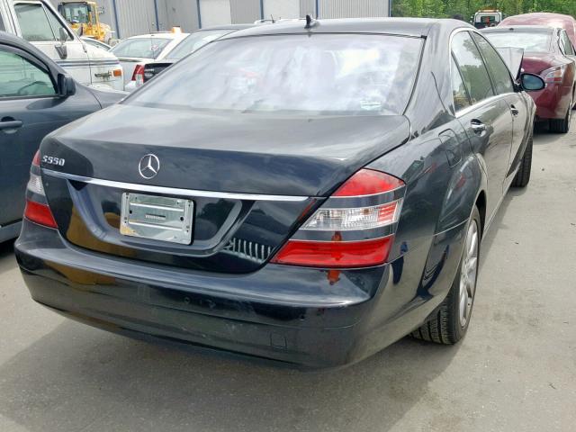 WDDNG71X58A227234 - 2008 MERCEDES-BENZ S550 BLACK photo 4